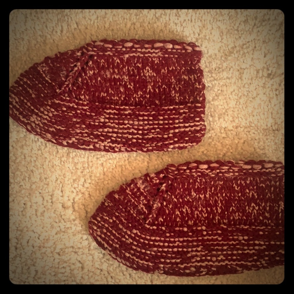 Handmade knitted socks/shoes